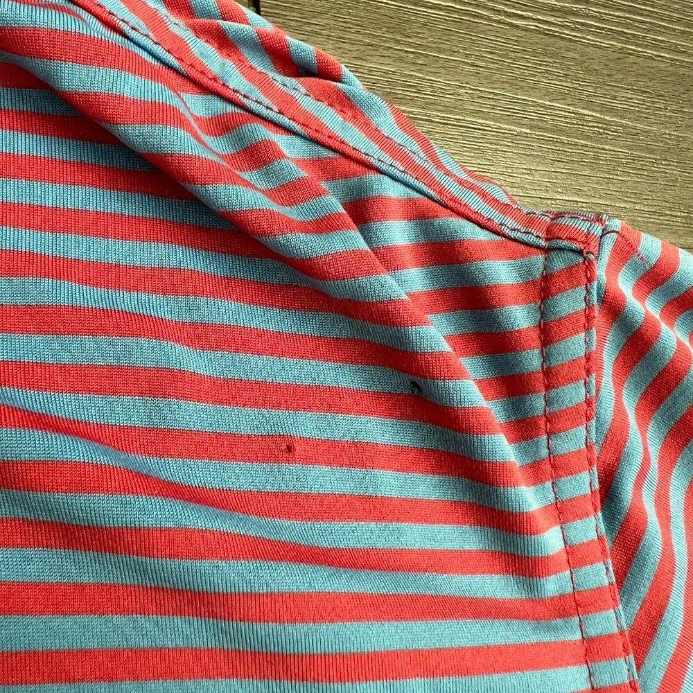 Vineyard Vines Performance Polo Shirt Striped Stretch Golf Athletic Size XL - Picture 5 of 6